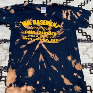 NWT reverse tie dye me basement Michigan s/s tee